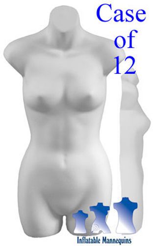 Female 3/4 Form - Hard Plastic, White, Case of 12