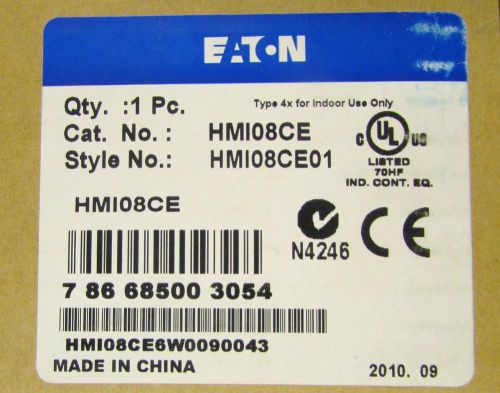 EATON CUTLER HAMMER HMI08CE Operator 8&#034; Touchscreen  HMI08CE01