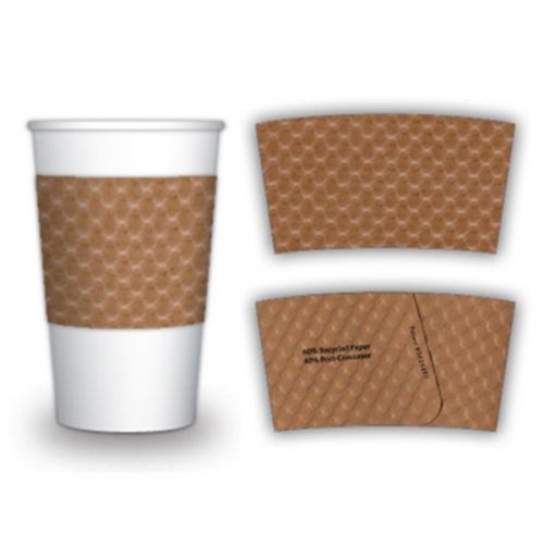 1300 unprinted Coffee Cup Sleeve Java Jacket 1300 cs Recycled Kraft case