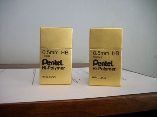 Pentel  Hi-Polymer Lead Refill, 0.5mm, 144 Pieces(100-HB) (Lot of 2)
