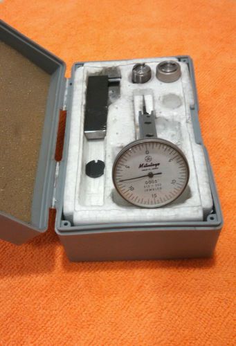 Mitutoyo #513-252 vertical dial test indicator .030&#034; range  0-15-0   .0005 grads for sale