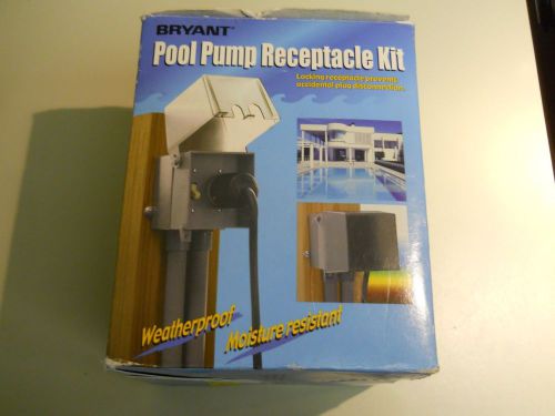 Bryant pool pump receptacle kit, cat. no. pkl520, new for sale