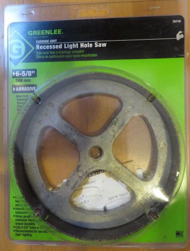 GREENLEE 35718 CARBIDE GRIT RECESSED LIGHT HOLE SAW 6-5/8&#034; - NEW