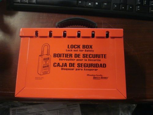 Masterlock group lockout box portable or wall mount glb02 13 locks max |lt3| for sale