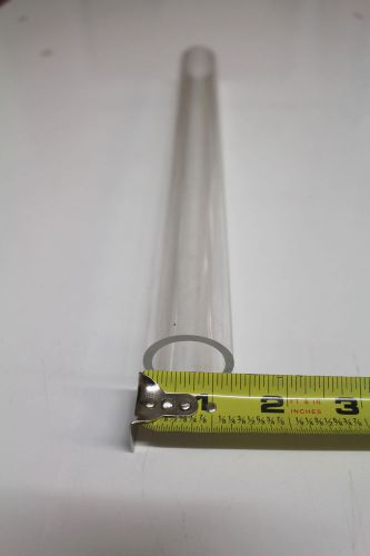 Clear Cast Acrylic Plexiglas Cylinder Tube Tubing 1.25” OD 12” Long 1/8&#034; Thick