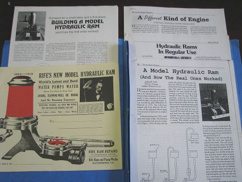 Model Hydraulic Ram Plans &amp; Instructions - Hit and Miss