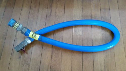 Dormont 48&#034; gas hose quick disconnect + ball valve blue commercial kitchen for sale