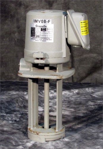Graymills imv08-5 centrifugal coolant pump 1/8 hp 230/460v 3ph ac for sale