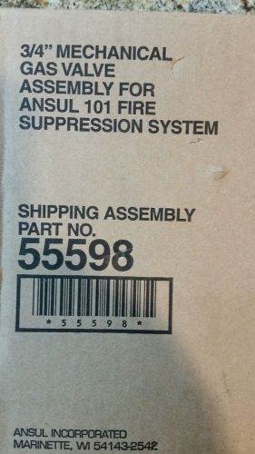 Ansul r-102 gas valve 3/4&#034; new with piston for sale