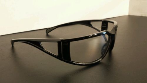 Pyramex Exeter Safety Glasses Black Frame Clear Anti-Fog Lens Z87 SB5110DT