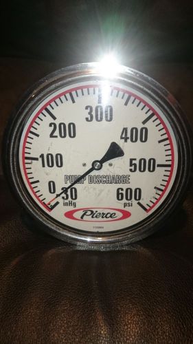 Pierce pump discharge psi gauge off a fire truck for sale
