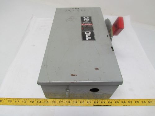 Ge general electric thn3362 60 amp non-fusible disconnect safety switch for sale