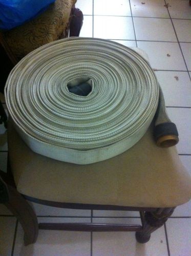 Fire hose 100 ft by 1 1/2 couplings for sale