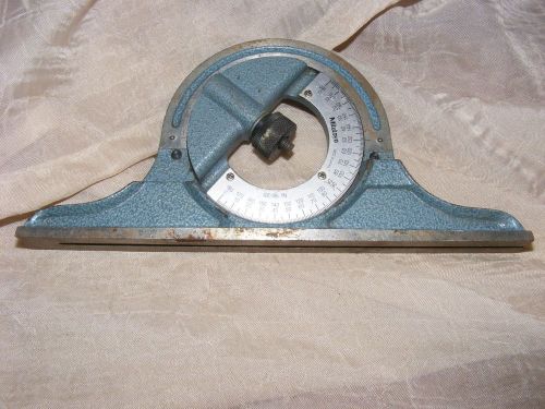 Vintage Mitutoyo Protractor Head 180-301 Metric Inch Machinst Tool