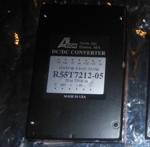 Acon DC/DC Converter R55T7212-05  20 to 72 VDCin 12V out