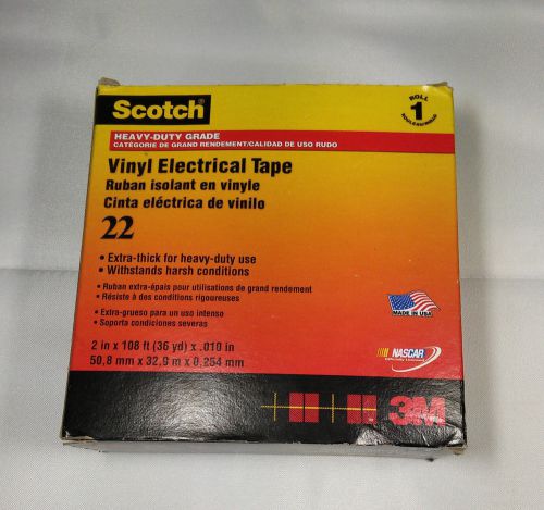 3M Scotch 22 Vinyl Electrical Tape Heavy Duty 2&#034;x 36 Yds (108ft)