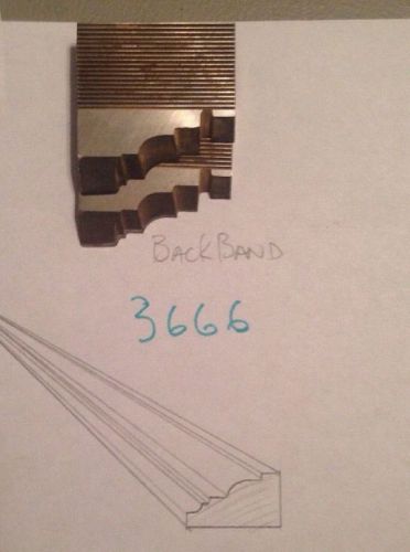 Lot 3666 Back Band Moulding Weinig / WKW Corrugated Knives Shaper Moulder