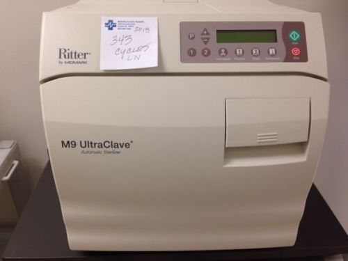 Midmark ritter 2013 m9 ultraclave automatic sterilizer autoclave #m9-022 for sale