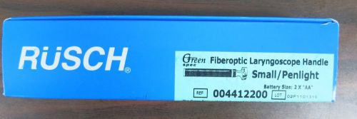 Rusch 004412200 Fiber Optic Laryngoscope Small/Penlight Handle, Green Spec