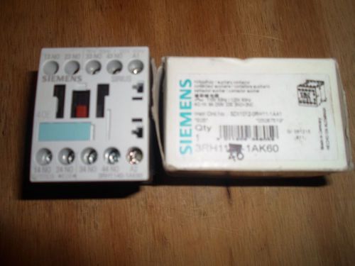 SIEMENS 3RH1140-1AK60 AUXILIARY CONTACTOR (NEW IN BOX)