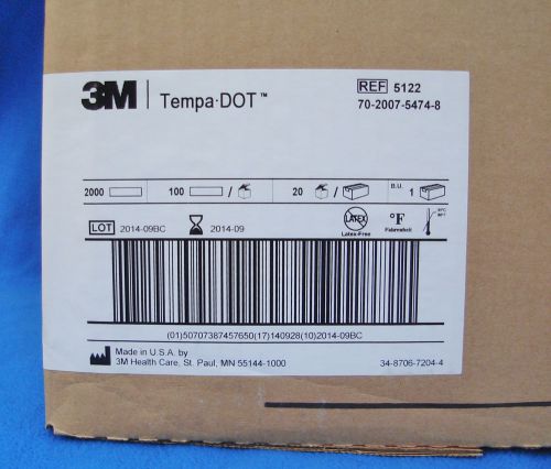 Full Case of 2000 Tempa-Dot from 3M - Model 5122 - NEW IN BOX