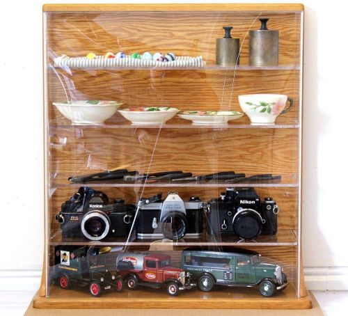 Wood + Plexiglas Display Case for Danbury or Franklin Mint Cars or Collectibles