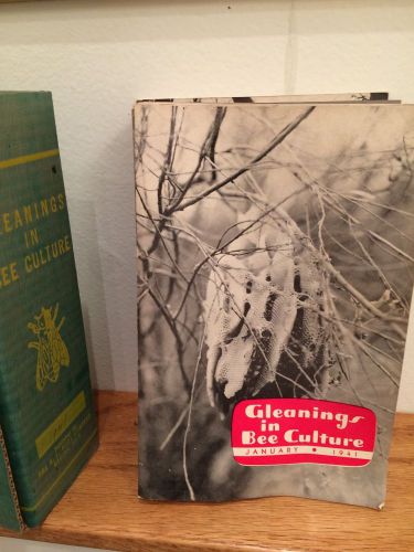Vintage complete 1941 &#034;Gleanings in Bee Culture&#034; magazines books w/ storage box!
