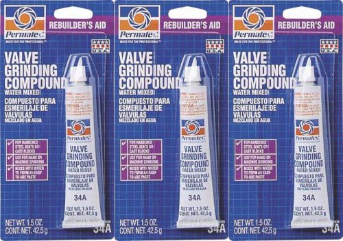 (3) Permatex 80036 #34A Valve Grinding Compound 1.5oz Removes Surface Defects