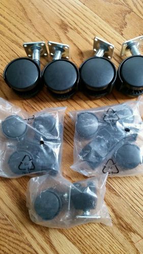 New (10) 2 inch  &amp; (4) 3.5 inch caster replacement wheels for sale