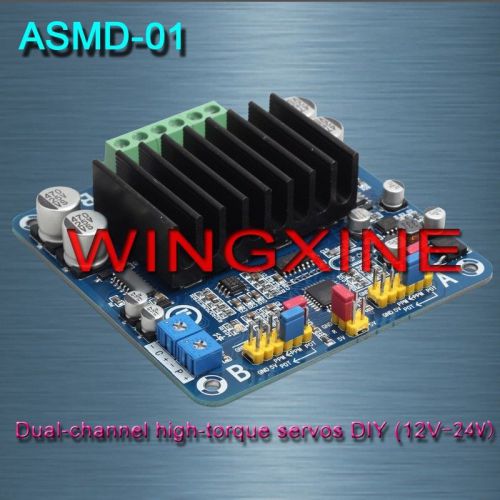 Free shipping, asmd-01 dual twisted pairs 500n.m large steering torque servo for sale