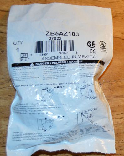 Schneider electric zb5az103 contact block, 22 mm *new in bag* for sale