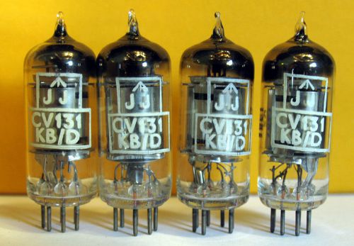 4 NOS Mullard CV131 KB/D EF92 6CQ6 tubes 1953 Gt Britain valve little dot amp