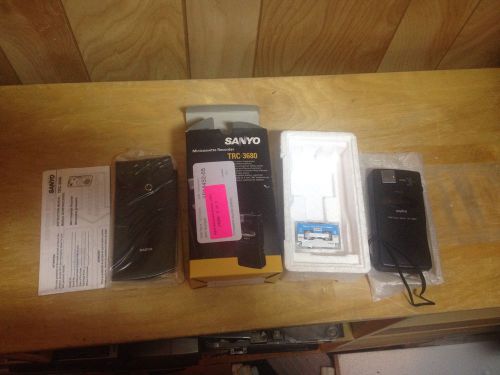 Sanyo TRC-3680 Mini Cassette Voice Recorder Dictaphone Dictation with Pouch- New