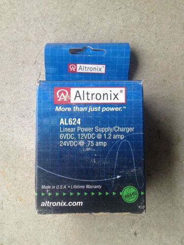 ALTRONIX AL624 Power Supply 6/12 VDC @ 1.2A, 24 VDC @ .75A
