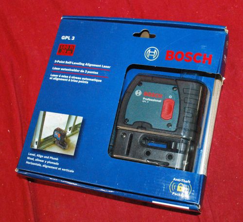 Bosch 3-Point Self-Leveling Alignment Laser - GPL3 - NEW!
