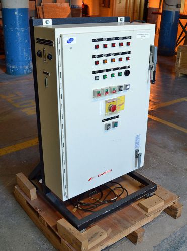 BOC Edwards Q-Series QDP80 Vacuum Pump Controller Rolling Cabinet Roots Blower