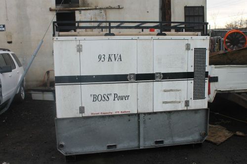 Boss gen generator set w/ 175 gallon diesel tank 93 kva perkin diesel engine for sale