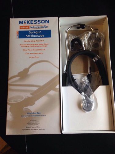 New In Box Mckesson Sprague Stethoscope Latex-free Rappapoet Type Black