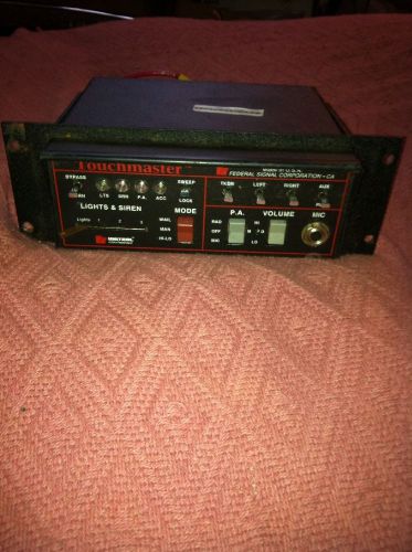 Unitrol Touchmaster TM4 Federal Signal With Faceplate