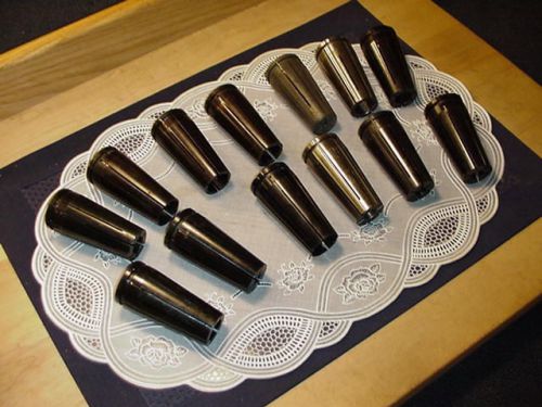 Lot of (13) scully-jones single angle collets workholding .125 through 1.000 in for sale