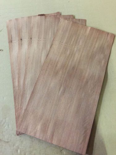 Wood veneer bubinga 11x22 9 pieces total raw veneer &#034;exotic&#034; bub1 1-29-15 for sale