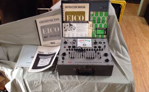 Eico 667 Tube Tester SUPER CLEAN With All Manuals, Original Paperwork- WORKING!