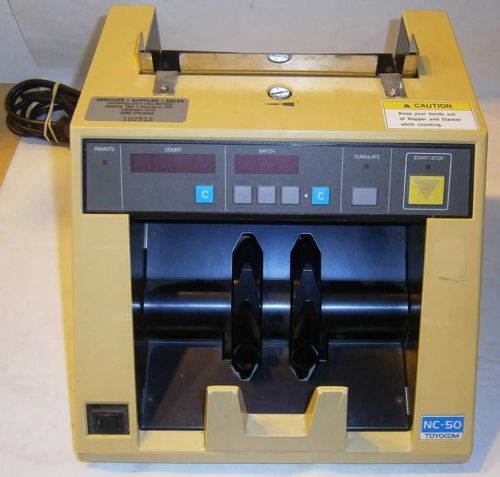 Toyocom currency / money / bill counter - model: nc-50 for sale