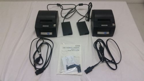 LOT 2 CITIZEN CT-S310A THERMAL USB/PARALLEL  RECEIPT POS PRINTER+POWER ADAPTOR