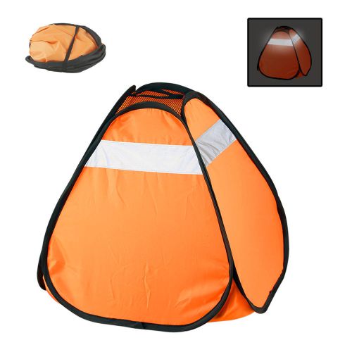 Orange reflective pop-up safety cone marker 20 x 15&#034; folds down flat for sale