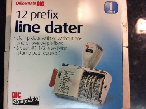 Officemate 12 Prefix Line Dater Stampdate