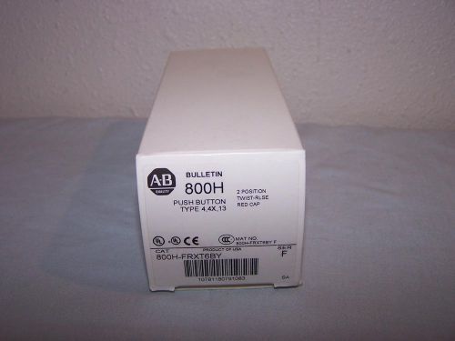 ALLEN BRADLEY 800H-FRXT6BY  SWITCH PUSHBUTTON RED 2 POSITION NEW IN BOX