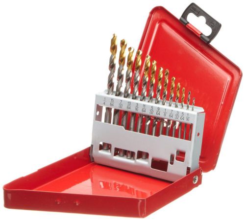 Dormer a097 high speed steel jobber drill bit set, bright finish with tin coa... for sale