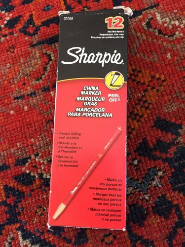 Sharpie China Markers 12 Pack Red