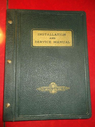 1935 Frigidaire Installation &amp; Service Manual Hardcover Refrigeration Pre 1933